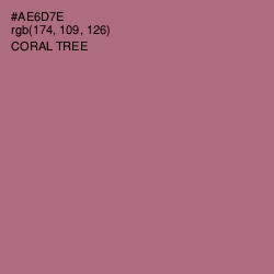 #AE6D7E - Coral Tree Color Image